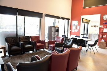 Inside lounge area with lot's of chairs
