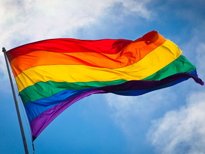 Gay pride flag - rainbow colours