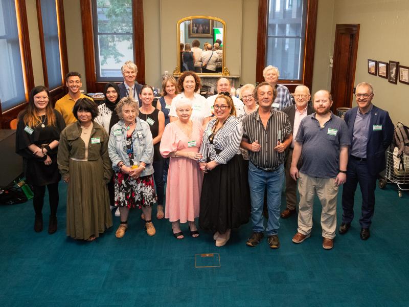 Group of people attending the One Door Mental Health end of year celebration