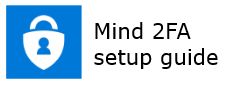 Lock with text Mind 2FA setup guide