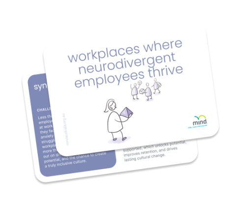 Card showing mind service