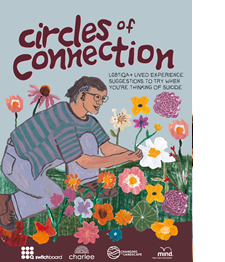 Circles of Connection cover - person picking flowers